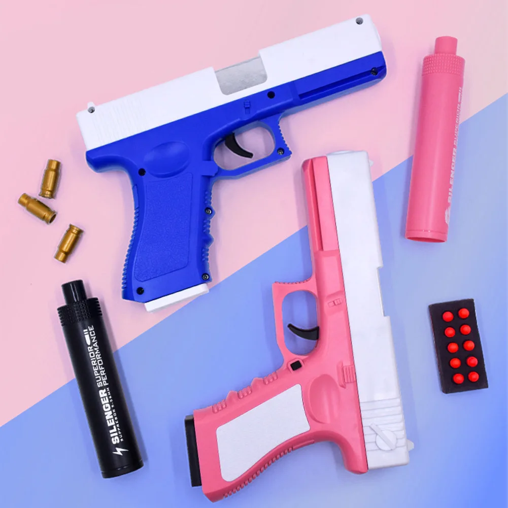 Glock Case Throwing Gun Toys Simulated Foam Blaster Toys Shell Throwing