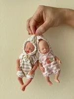 OtardDolls 1 Pc Lifelike Mini Silicone Reborn Doll Handmade Bebe Newborn Doll Girl For Birthday Gifts 4