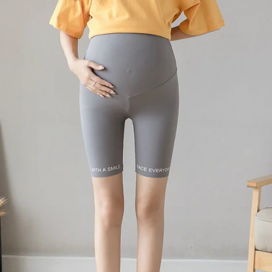 Fattened Plus Size Maternity Leggings Shark Barbie Pants Safety Shorts Summer Thin Maternity Wear Trend Fashion