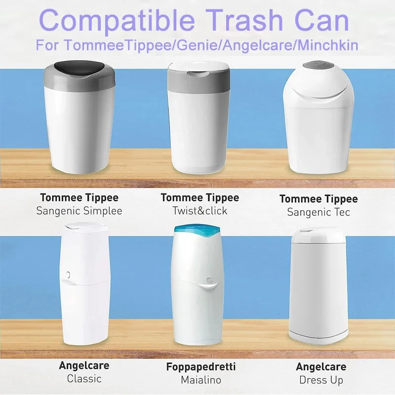 Trash Bags Refill Diaper Pail Refills Purple Diaper Pail Refills Bags For Angelcare Trash For Sangenic Tommee Tippee twist&click Genie Munchkin