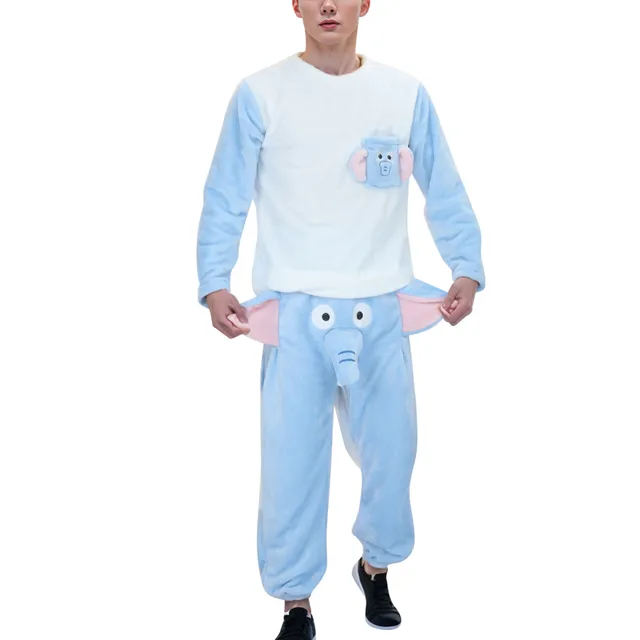 Mens Lounge Pants A Funny Elephant Boxer Novelty Shorts Humorous