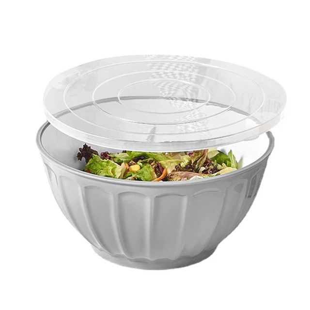 Clear Plastic Serving Bowls With Lids, Party Snack or Salad Bowl, Chip Bowls,  Snack Bowls