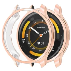 Enhanced TPU Protective Cover - Soft Silicone Protector Shell - Garmin Venu 3S 41mm (Rose Gold)