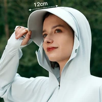 Summer Bucket Hat UPF 50+ UV Sun Protection Clothing Women Zip Up Hoodie Long Sleeve Breathable Outdoor Clothes Hiking Jacket 2