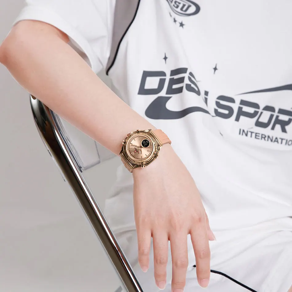 NAVIFORCE Watches For Women Dual Display Ladies Luminous Retro Female Quartz Watch Waterproof Round Dial 2024 Montres Femmes 4