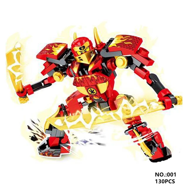 War Super Armor Ninja Robot Building Blocks KAI JAY ZANE Military Warrior Mecha Weapon Bricks Toys For Children Gifts 2