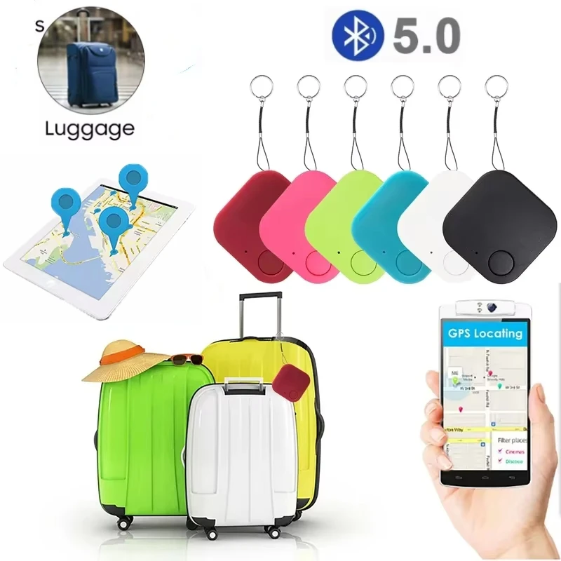 Compact Bluetooth Anti-Lost Tracker - Smart GPS Locator for Keys, Wallet, Pets & More