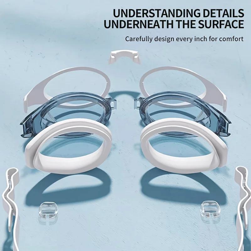 Swimming Goggles YUKE Profession HD Waterproof Comfortable Anti Fog UV Adjustable for Men Women