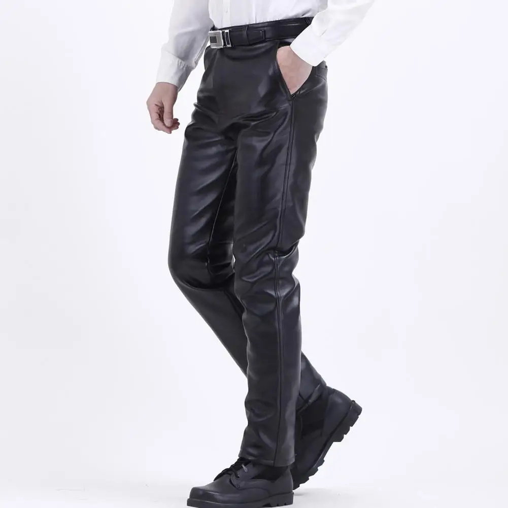 

Stretchy Men Pants Thickened Men Pants Fashionable Men's Spring Autumn Pants High Waist Zipper Closure Regular or Skinny Fit