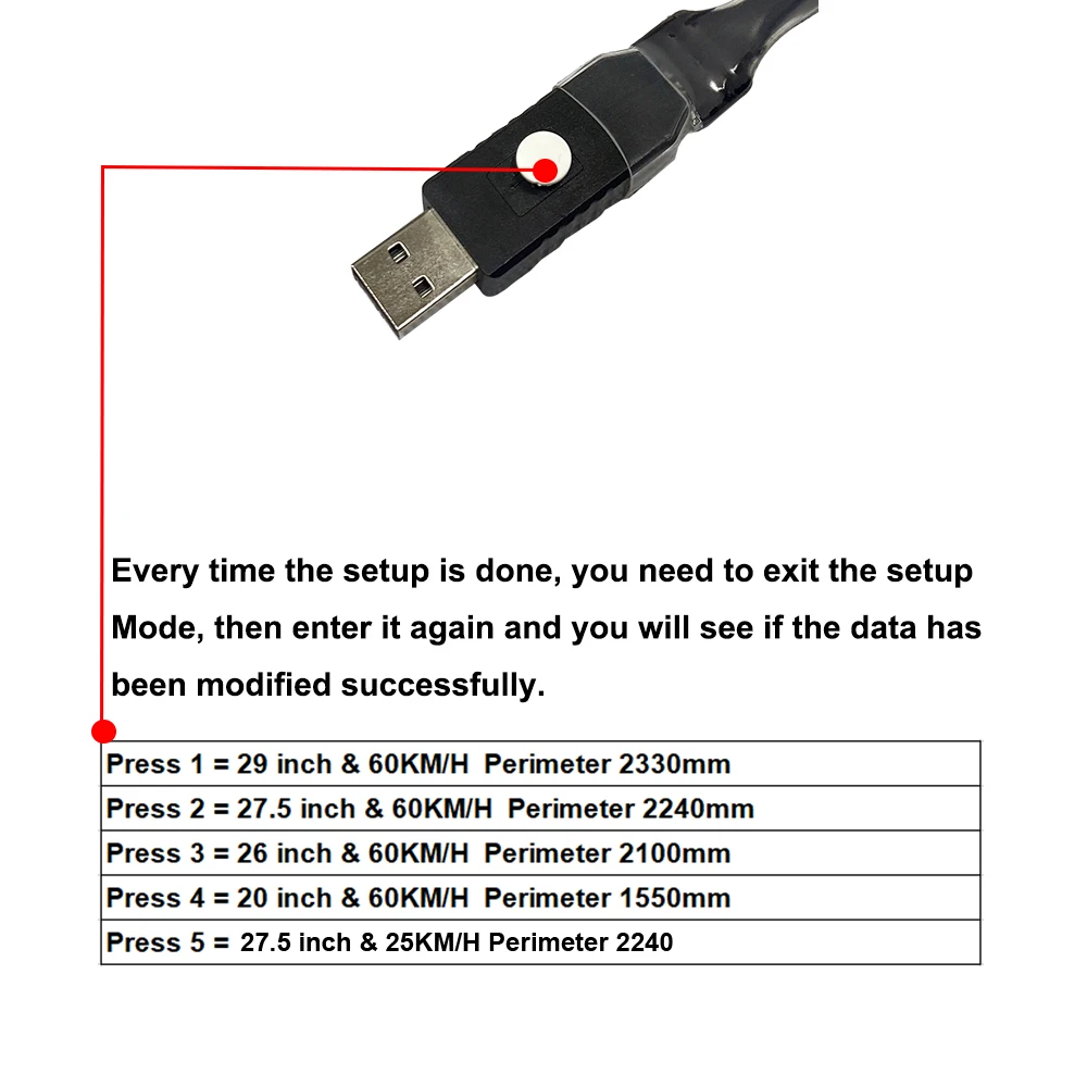 바팡 M500 M510 M600 M620 M800 CAN 프로토콜 미드 드라이브 모터용 USB 프로그래밍 케이블 (속도 및 휠 리셋)