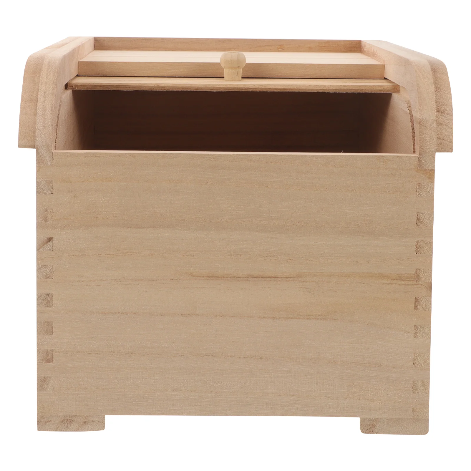 

Wooden Rice Storage Container Wooden Rice Box Multipurpose Food Storage Container For Kitchen Countertop Wood Bread Box