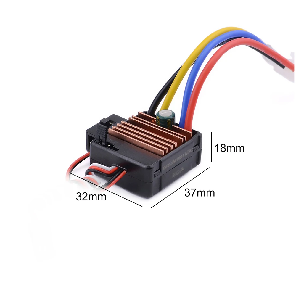 Moteur RC 540 13T-27T Brushless avec ou sans ESC 60A