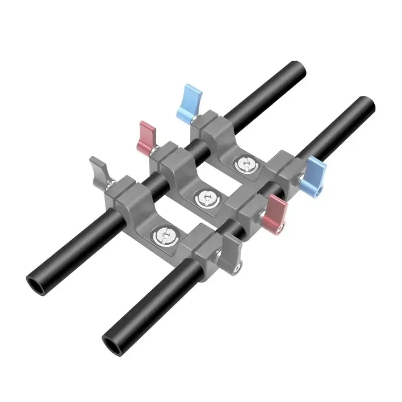 Camera Accessories Camera Bracket Camera Clamp 2PCS Aluminum Alloy Rods with M12 Screw Hole for DSLR 15mm Rod Rig Clamp