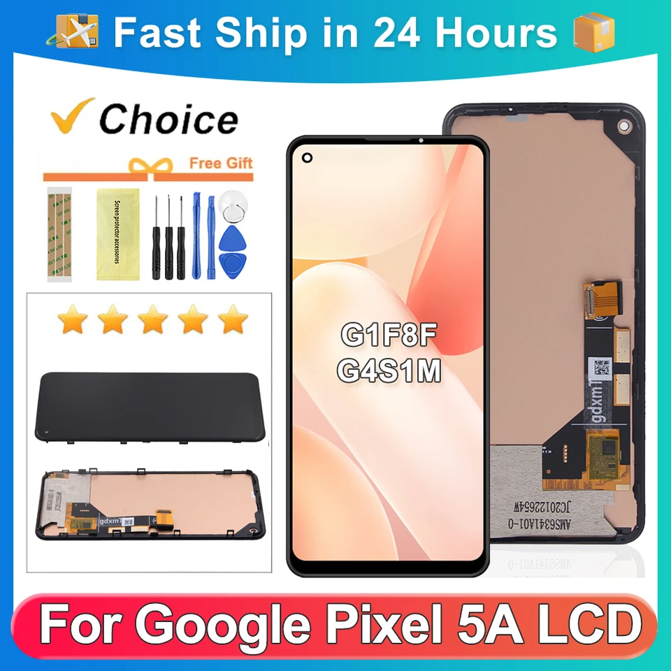 6.34 ''Google ピクセル 5A Google ピクセル 5a 5G テスト済み G1F8F