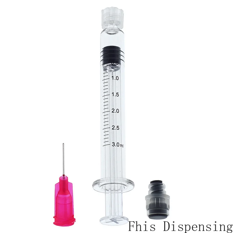 

3ml Luer Lock Syringe (Gray Piston) with 25G Needle Reusable Pack of 2