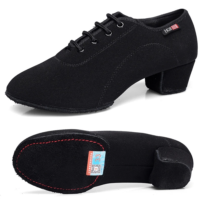 New Latin Dance Shoes Tango Salsa Children's Woman Men Adult Modern Ballroom Dance Shoes Teacher Shoes 3cm Dance Sneakers 3