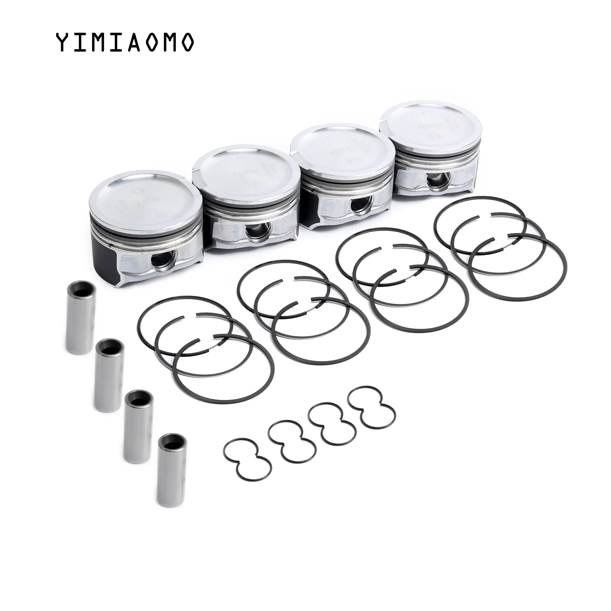 

Комплект поршней двигателя 06B 107 065 N 4 шт. STD для Audi A4 Quattro TT VW Beetle Jetta Golf MK4 Passat B5 1,8 T 06A198151B