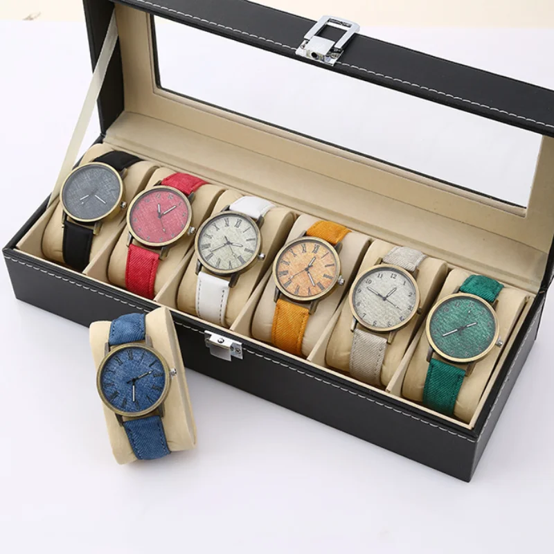 Women Watch Simple Casual Personality Denim Strap Retro Ladies