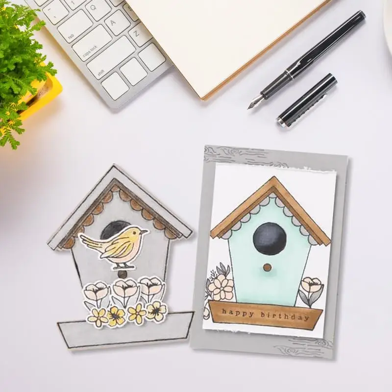 카드 제작 스탬프 DIY 엠보싱 사진 앨범 장식 공예 고무 스탬프, 카드 제작, 꽃 스탬프 및 다이 스탬프