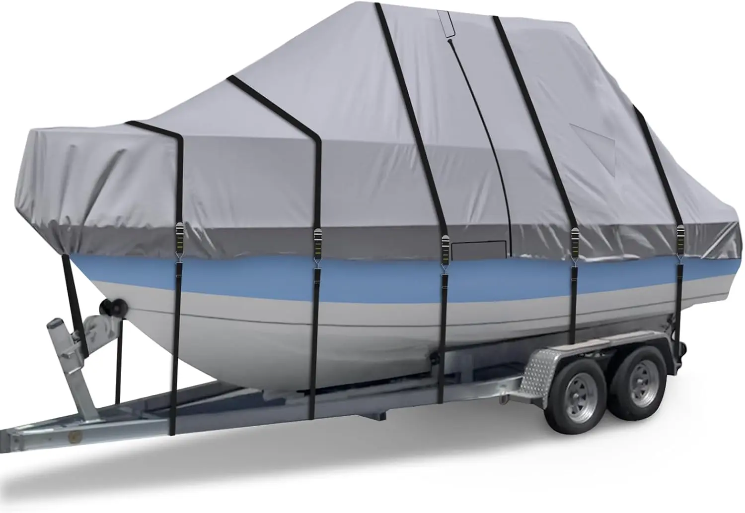 Waterproof T Top Hard Top Boat Cover, Trailerable Center Console Boat Cover
