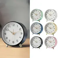 Retro Analog Alarm Clock with Night Light Battery Operated Silent Snooze Function Alarm Clock Bedroom Supplies 1