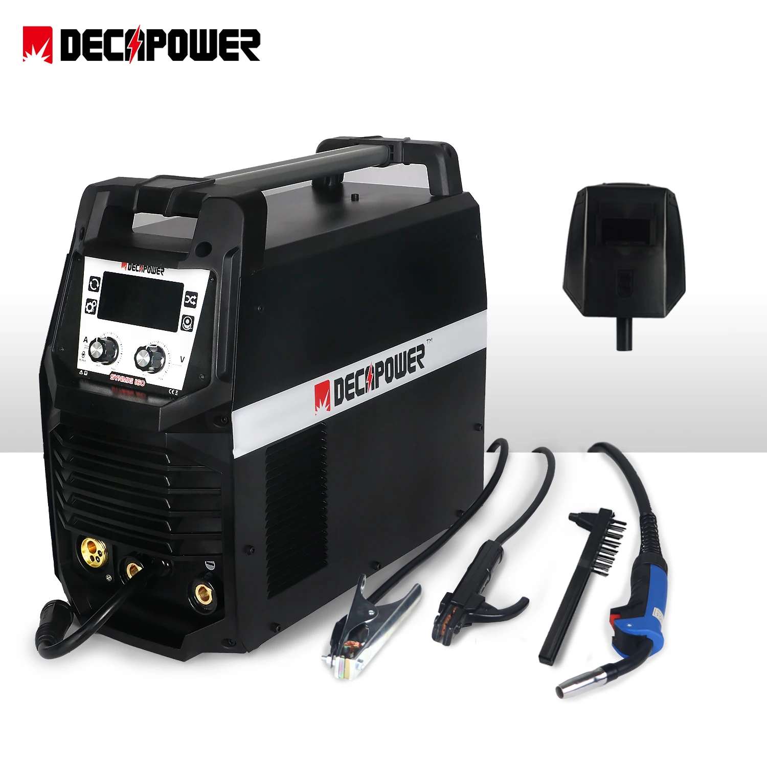 Decapower Saldatura Semiautomatica Mig Mag Metal Arc Tig Inverter 180Amp Mig Welding Equipment