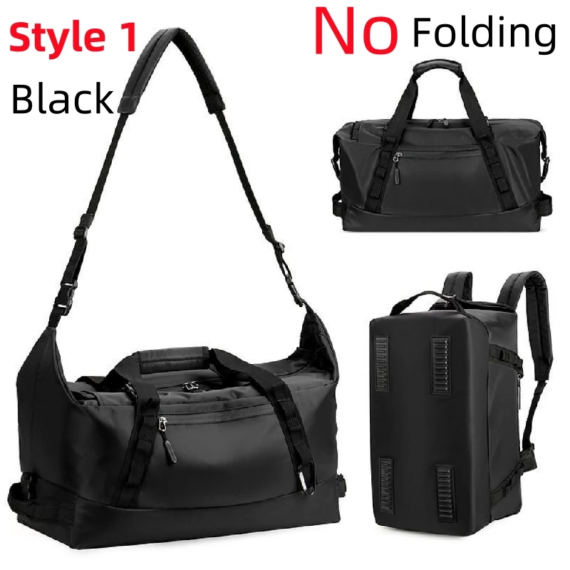 Foldable Portable Travel Backpack Large Capacity Gym Bag Waterproof Luggage Handbag Duffle Bag Men Camping Shoulder Bags xa16wd 5