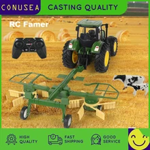 

1/24 RC Farmer Toys Set Tractor Trailer with LED Headlight 2.4G Remote Control Car Truck Farming Simulator for Children Kid Gift