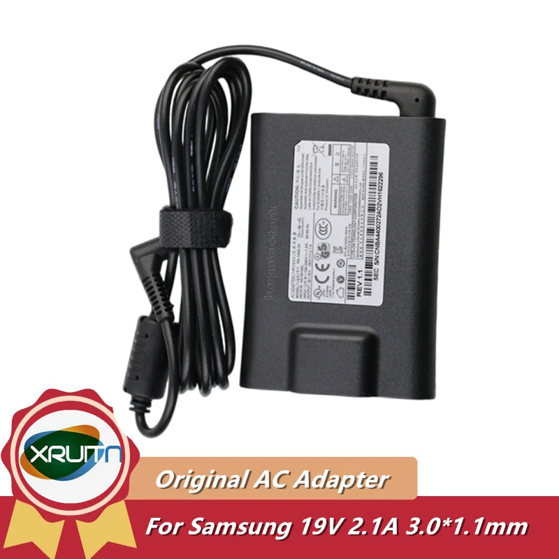 Carregador de Laptop Genuíno para Samsung Adaptador ca 19v 2.1a 40w Pa140024 Ad4019sl Np900x1b Np900x3c Np900x3e Np900x4d Aa-pa3ns40