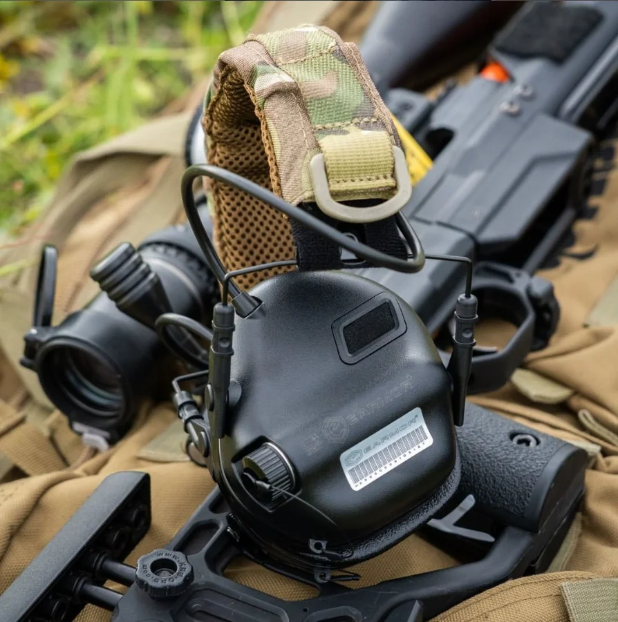 Earmor-Shooting Earmuffs, M31-Mark3, MilPro Electronic Hearing Protector, Shooting Protection, Noise Headphones