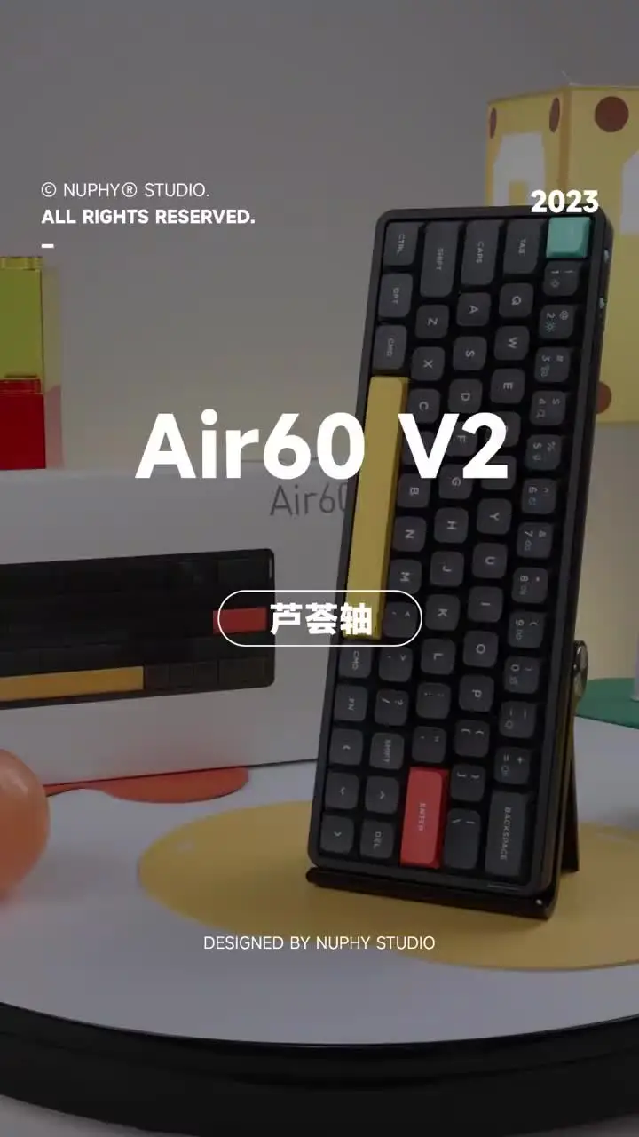 NuPhy Air60 V2 QMK/VIA ワイヤレス メカニカル キーボード