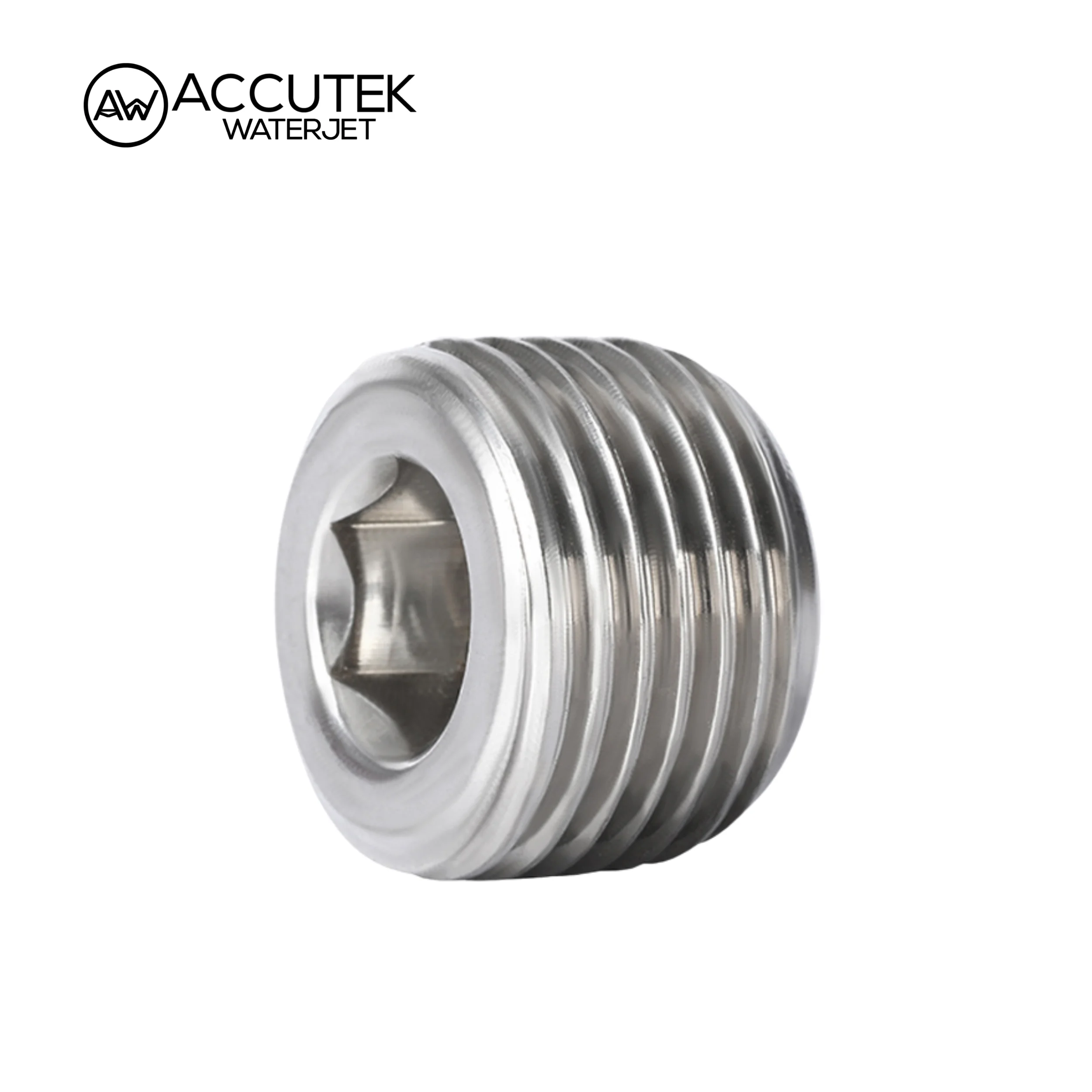AW&reg; 304 Stainless Steel Hollow Hex Plugs Pipe Fittings Male Thread BSPT 1/8"1/4"3/8"1/2" 3/4"1" Working Pressure Up to 6000psi