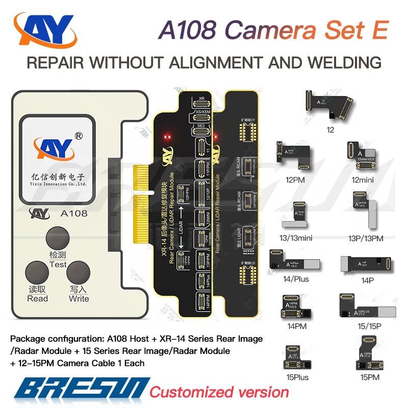 AY A108 Dot Matrix Repair Cable iPhone X/XR/XS/11/12/13/14 15 Pro Max Mini Dot Projector Read Write Matrix Face ID Repair dot matrix repair cable