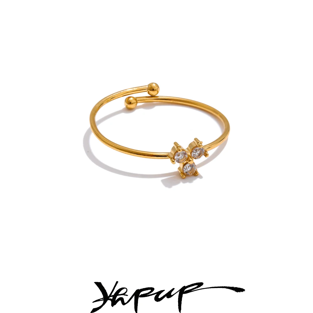 Yhpup Ring Delicate Cubic Zirconia