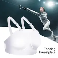 Fencing Chest Protector Women Ergonomic Chest Guards With Adjustable Strap Sports Protection Gear Chest Guard Fencers Training 2