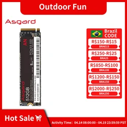 Asgard M.2 SSD M2 512gb PCIe NVME 512GB 1TB 2TB Solid State Drive 2280 Internal Hard Disk for Laptop Cache