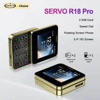 2024 NEW SERVO R18Pro Rotating Screen Mini Mobile Phone Flashlight Magic Voice 2.4" Button Slider Cell Phones Dual SIM Standby 1
