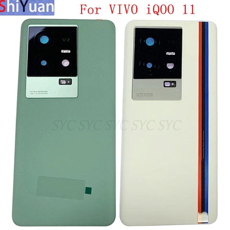 

Задняя крышка батарейного отсека для VIVO iQOO 11, задняя крышка с логотипом, запасные части