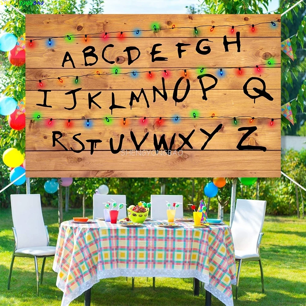 Stranger Things Letters R American TV Stranger Photography Backdrops Lights Alphabet Episode ...