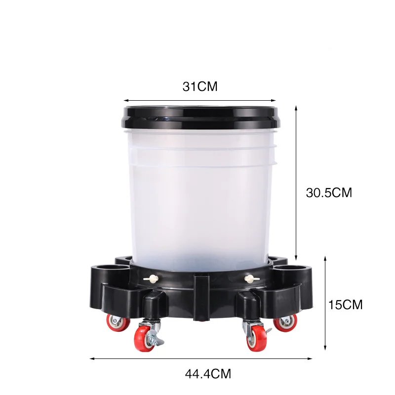 Multi Functional Sitting Mobile Car washing Bucket Can Store Car Washing Tools Detachable Washing Roller With Tool Tray folding bucket car wash bucket