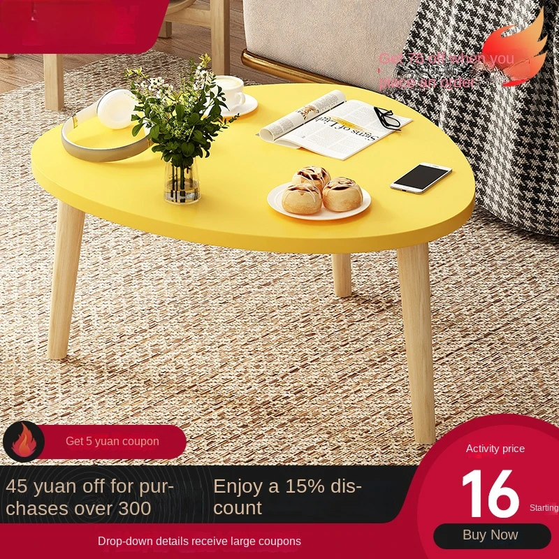 

Tea Table small round table bedroom nordic sitting low table balcony creative tea table simple modern bay window tatami table