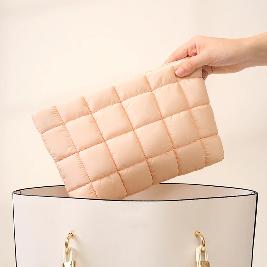 Large Capacity Cosmetic Bag |   Fashionable and Portable Toiletry Storage Bag, Dual-Purpose for Travel and Daily Use, Available in Various Colors. - 3