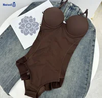 Naisstoo femmes Shapewear Body pour contrôle du ventre sans couture corps Shaper string combinaison soutiens-gorge 1