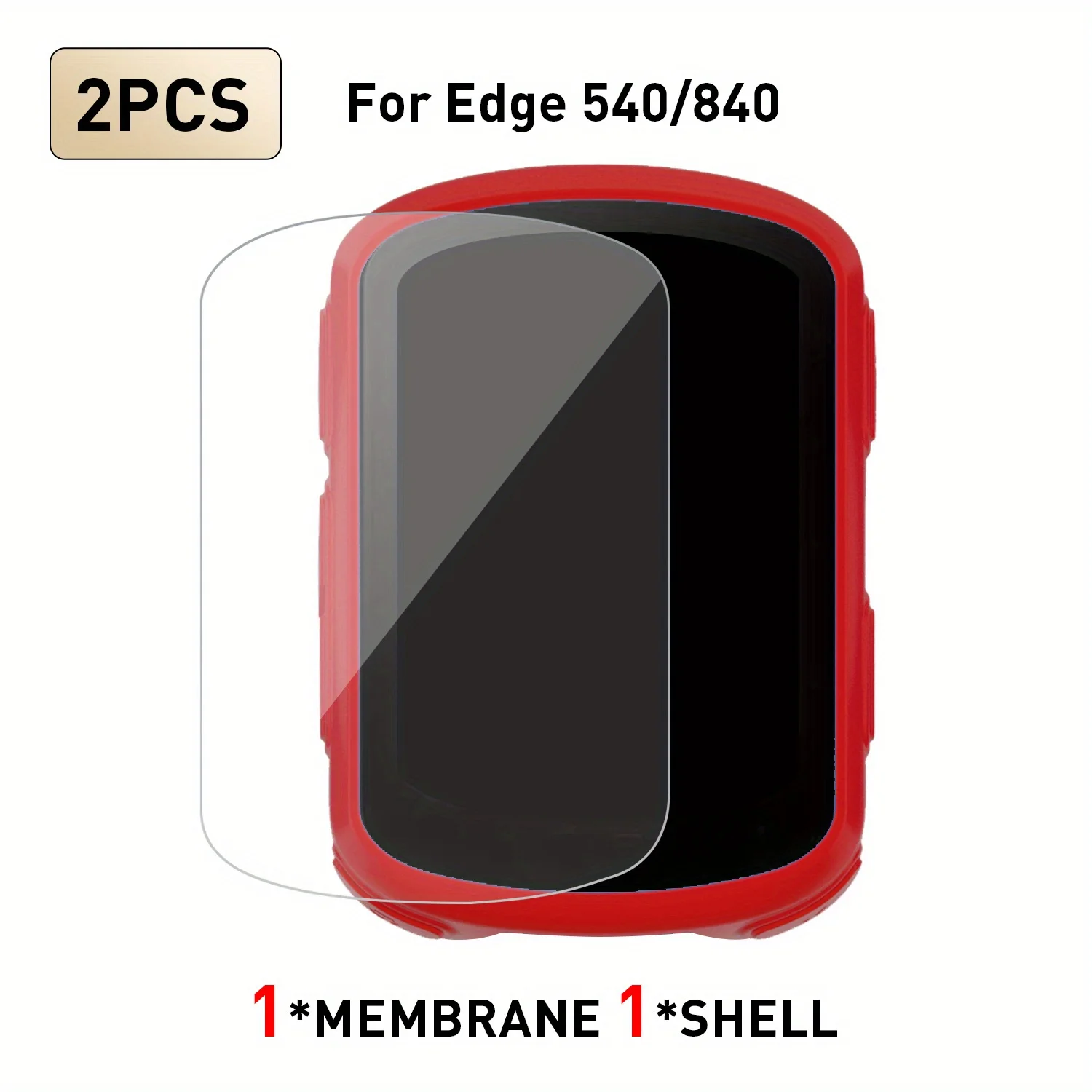 Silicone Screen Protector for Scratch & Impact Resistance with Button Protection for Cyclists
