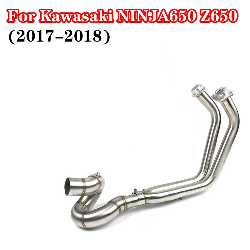 

For Kawasaki NINJA650 Z650 2017 2018 Years Motorcycle Exhaust Escape Moto 51mm Full System Bike Elbow Front Pipe Z 650 NINJA 650