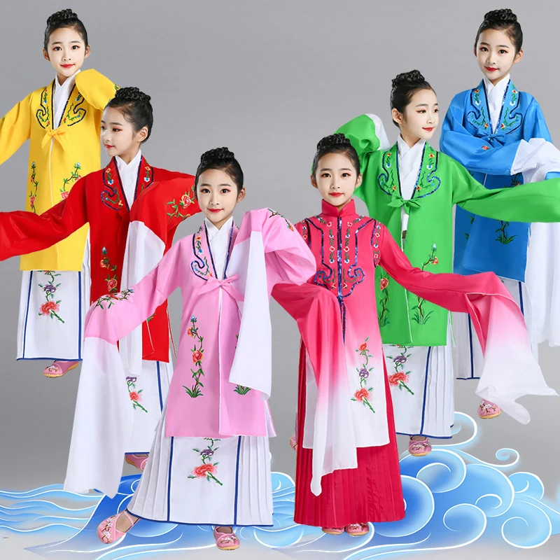 

Huangmei Opera Costume For Girls China Traditional Drama Clothing New Year Festival Performance Classic Clothes