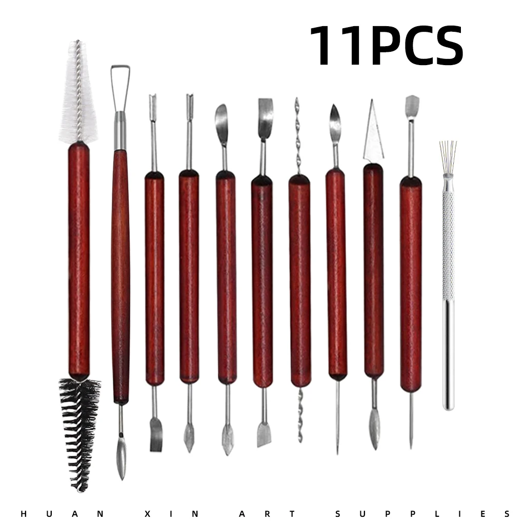 48 parçalı çömlekçilik alet seti oyma, kil oyma aletleri, polimer kil seramik aletleri, modeller, kesme, şekillendirme için uygundur.