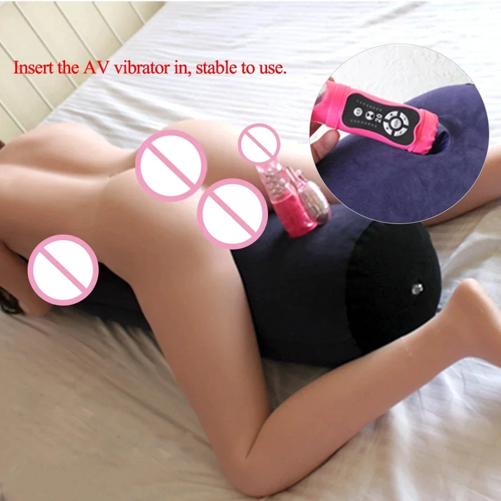 Female Masturbation Pillow Inflatable Sex Hold Pillow Sex Positions Assistance Sofa Adults Furniture Toys With Hole Vibrator sex toys