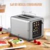 ONSON New Style 2-Slice Stainless Steel Electronic Toaster Manual Bread Sandwich Toaster with Automatic Feature 6