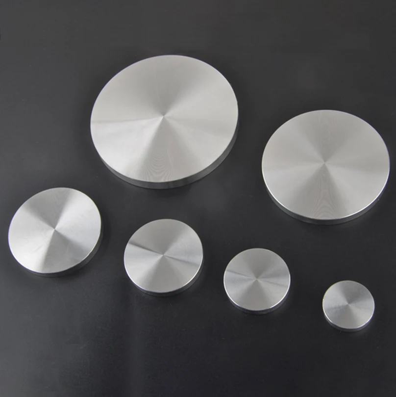 QUARKZMAN 4 stuks ronde aluminium schijven, M10-schroefdraad, 80 mm